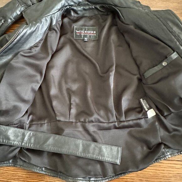 Ladies leather motorcycle jacket - Picture 3 of 3